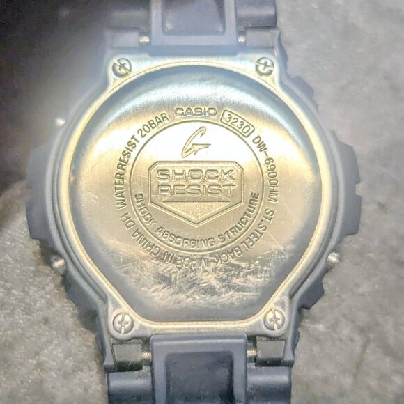 G-SHOCK Navy Blue Casio 3230 inverted display DW-6900HM - Picture 5 of 5